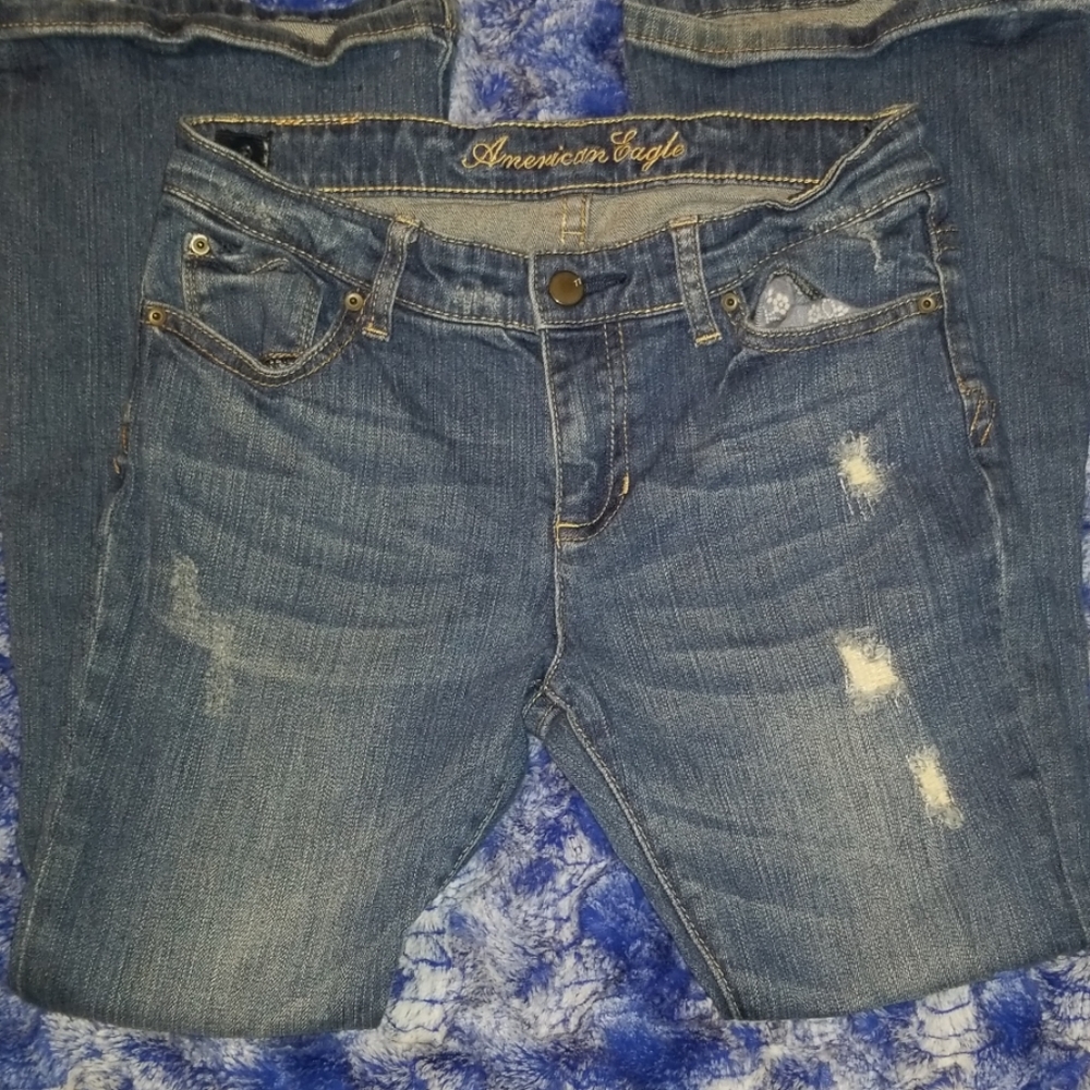Girls American eagle jeans sz 8 1/2